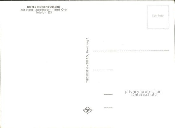 Bad Orb Hotel Hohenzollern Haus Roseneck Restau – Bild 2