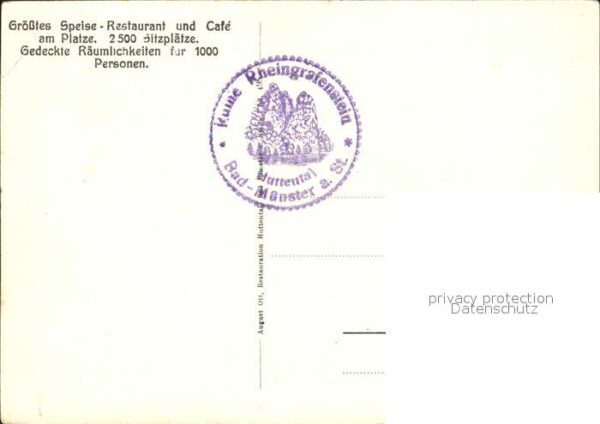 Bad Muenster Stein Ebernburg Ruine Rheingrafenstein Märchenhain Hutt – Bild 2