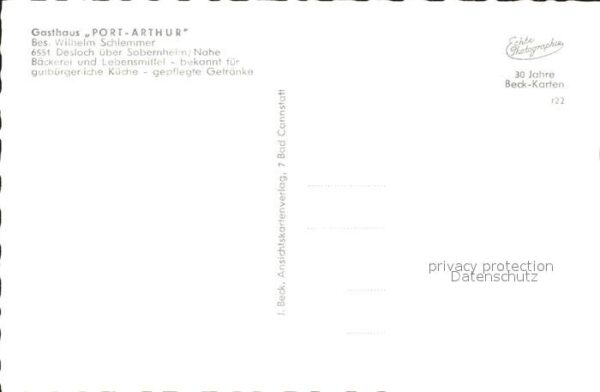 Desloch Gasthaus Port Arthur – Bild 2