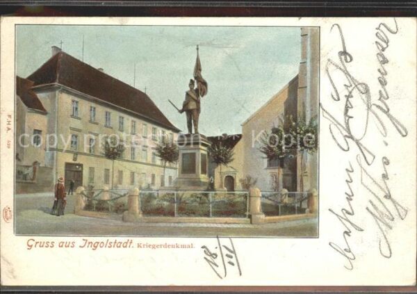 Ingolstadt Donau Kriegerdenkmal Statue