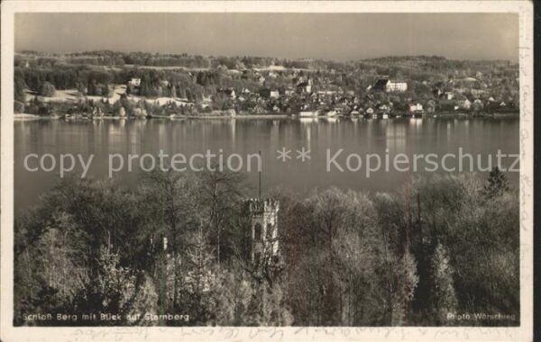 Berg Starnberg Schloss Starnberger See Blick auf Starn