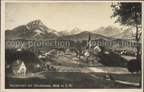 Holzkirchen Oberbayern Gesamtansicht mit Wendelstein Alpenpano