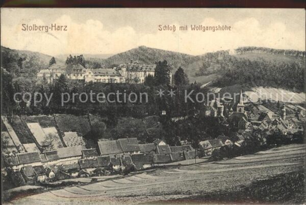 Stolberg Harz Schloss mit Wolfgangshöhe