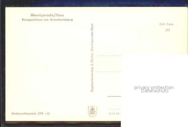 Wernigerode Harz Berggasthaus am Armeleuteberg – Bild 2