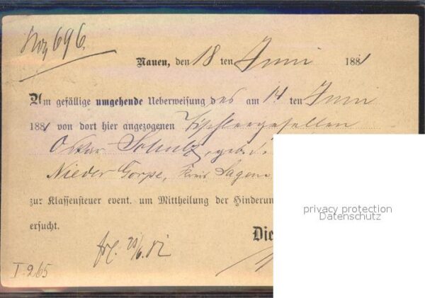 Nauen Havelland Korrespondenz Stadtkasse Deutsche Reich – Bild 2