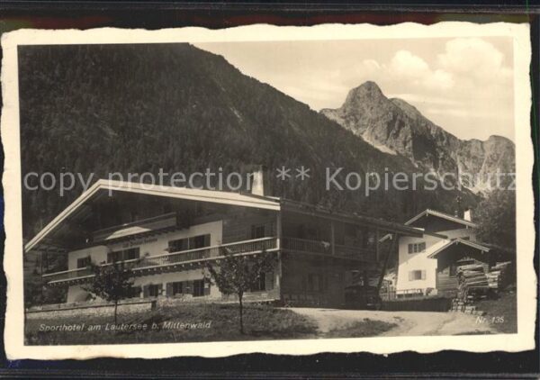 Mittenwald Bayern Sporthotel am Lautersee Alpen