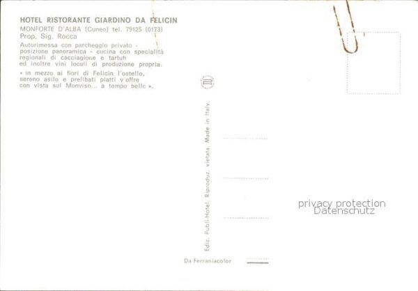 Cuneo Restaurant Giardino da Felicin Monforte – Bild 2