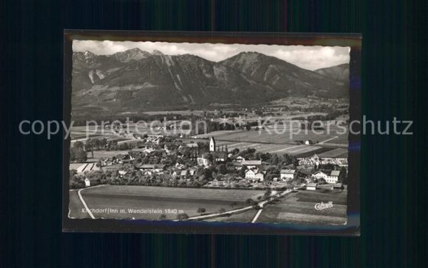 Kirchdorf Inn Bayern Fliegeraufnahme mit Wendelstein