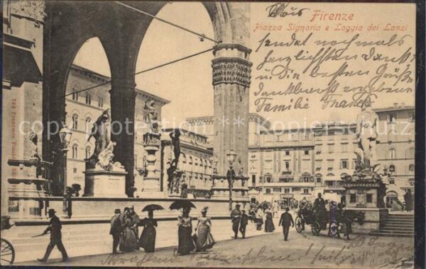 Firenze Florenz Piazza Signoria e Loggia dei Lanzi