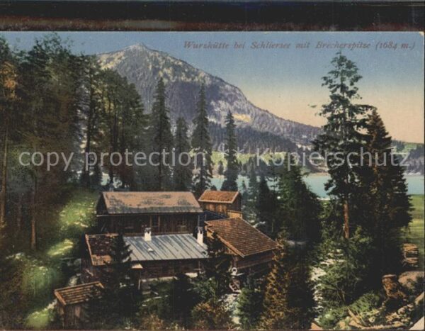 Schliersee Wurshütte mit Brecherspitze