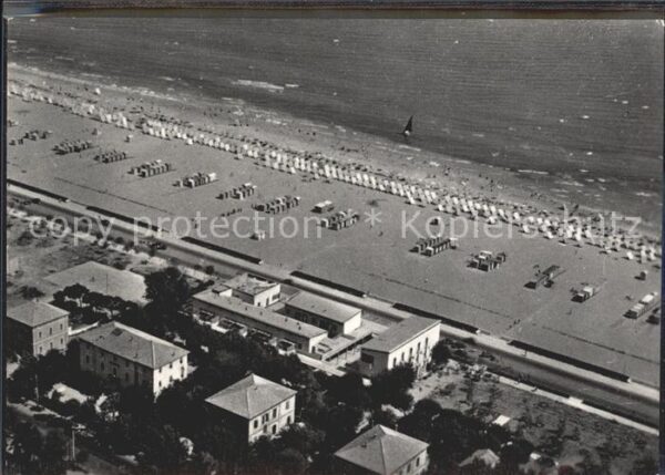 Rimini Strand Fliegeraufnahme