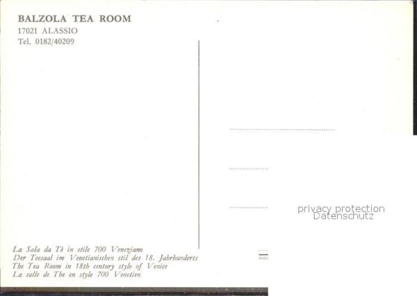 ALASSIO Savona Liguria IT Balzola Tearoom – Bild 2