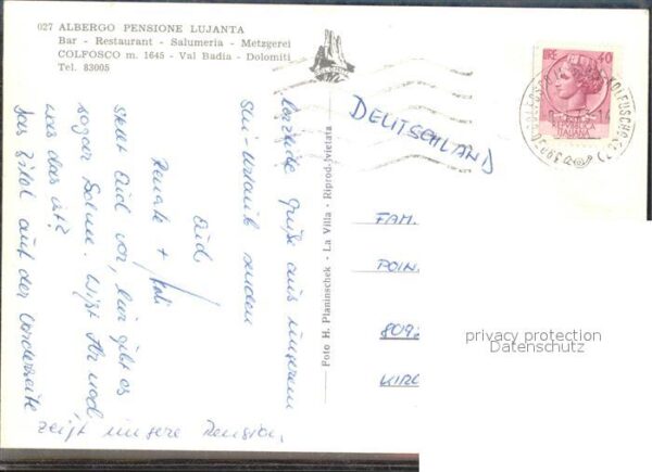 Colfosco Albergo Pensione Lujanta – Bild 2