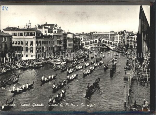 Venezia Venedig Canal Grande Ponte di Rialto Boote Gond