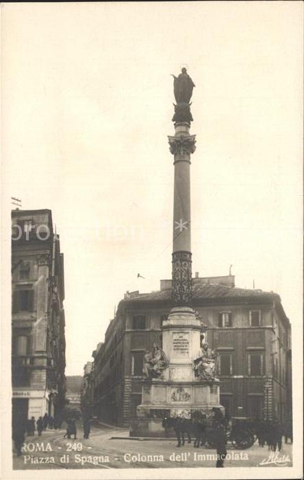 Roma Rom Piazza die Spagna Colonna dell Immacola