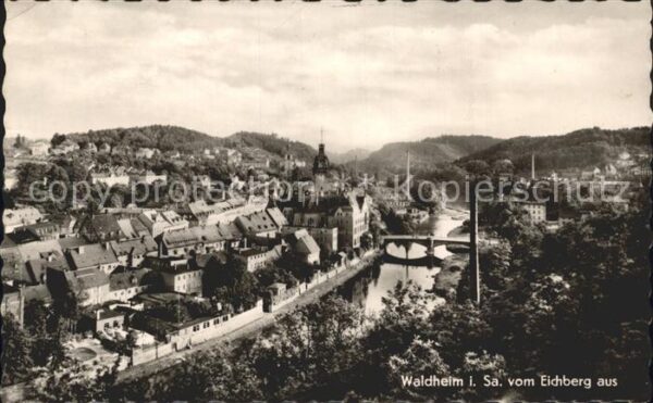 Waldheim Sachsen Blick vom Eichberg aus