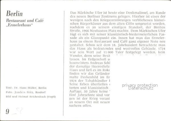 Berlin Restaurant Cafe Ermelerhaus – Bild 2