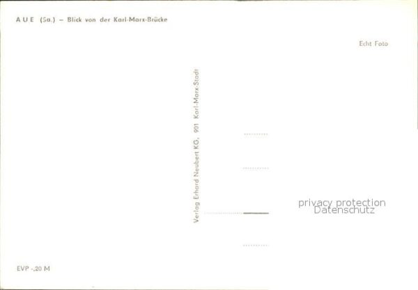 Aue Erzgebirge Blick von Karl-Marx-Brücke – Bild 2