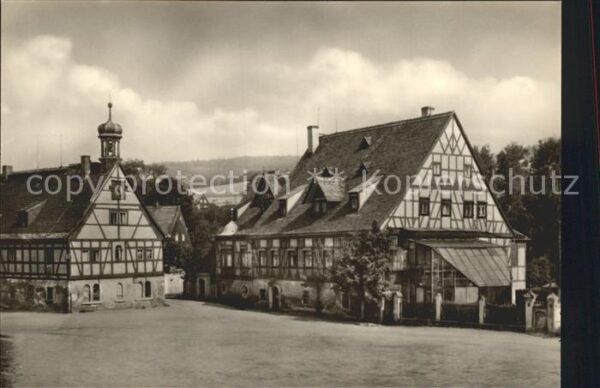 Olbernhau Erzgebirge In der Hütte Fachwerkhäuser