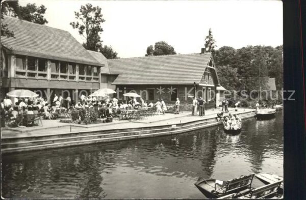 Luebbenau Spreewald Ortsteil Lehde HO Gaststätte Fröhlicher