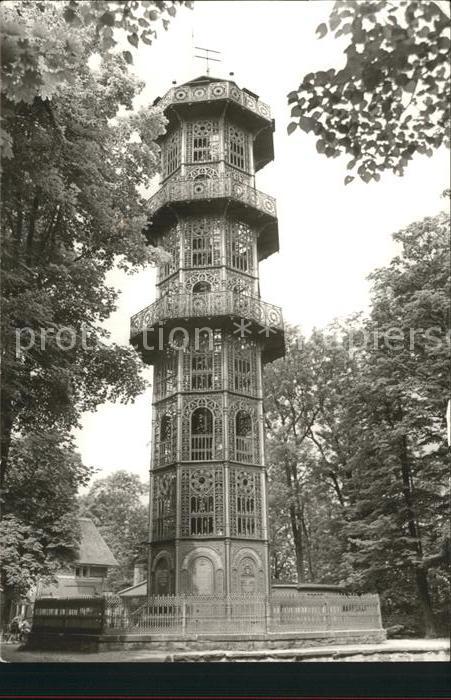 Loebau Sachsen Aussichtsturm auf dem Löbauer Berg