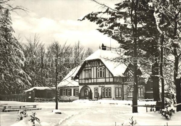 Thueringen Region Haus im Wald