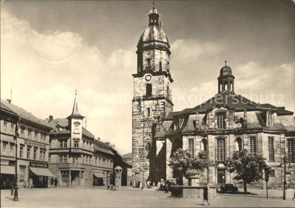 Waltershausen Gotha Markt mit Kiche