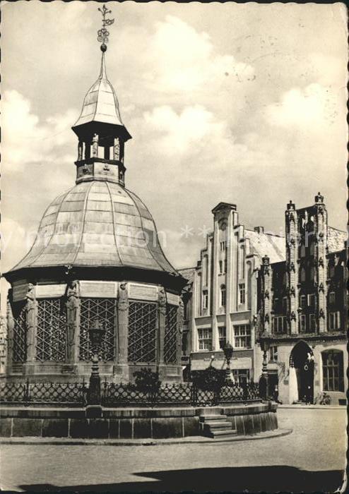 Wismar Mecklenburg Vorpommern Wasserkusnt Marktplatz
