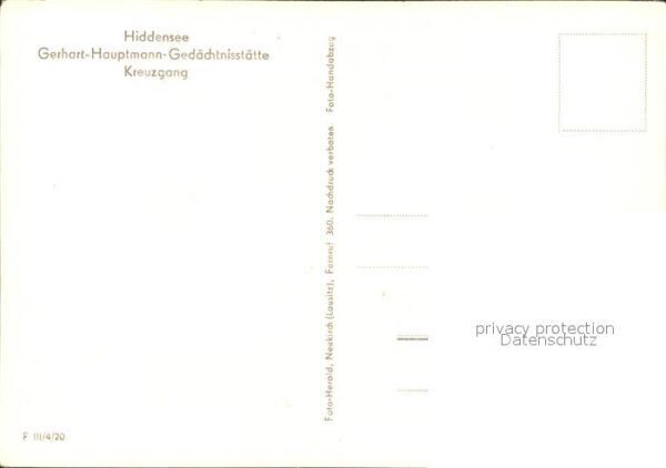 Insel Hiddensee Gerhart Hauptmann Gedächtnisstätte Kreu – Bild 2