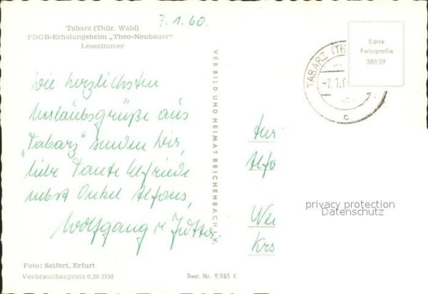 Tabarz FDGB Erholungsheim Theo Neubauer – Bild 2