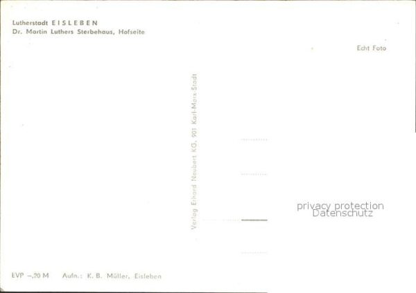 Eisleben Martin Luthers Sterbehaus Hofseite – Bild 2