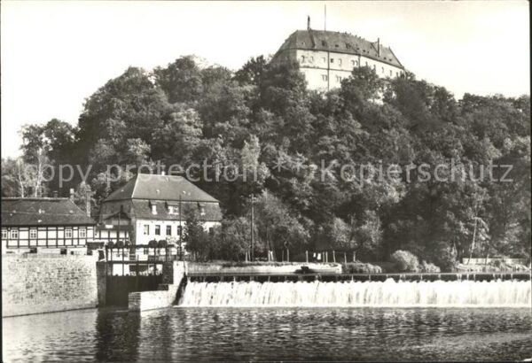 Frankenberg Sachsen Schloß Sachsenburg mit Zschopau