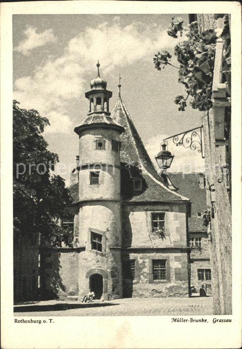 Rothenburg Tauber altes Haus mit Turm