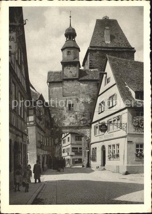 Rothenburg Tauber Markustrum mit altem Stadtgefängnis