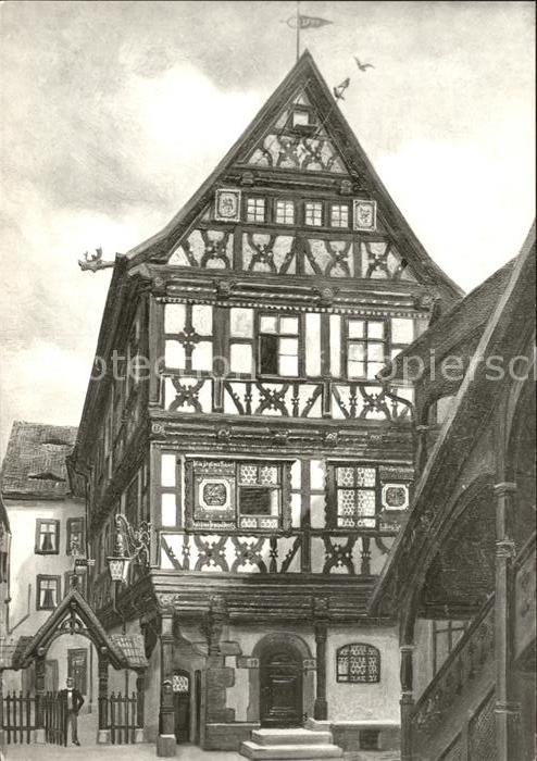 Meiningen Thueringen Büchnersches Haus Fachwerk