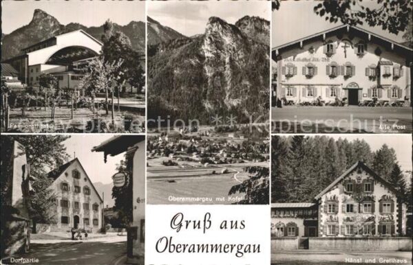 Oberammergau Alte Post Hänsl und Gretlhaus Kofel