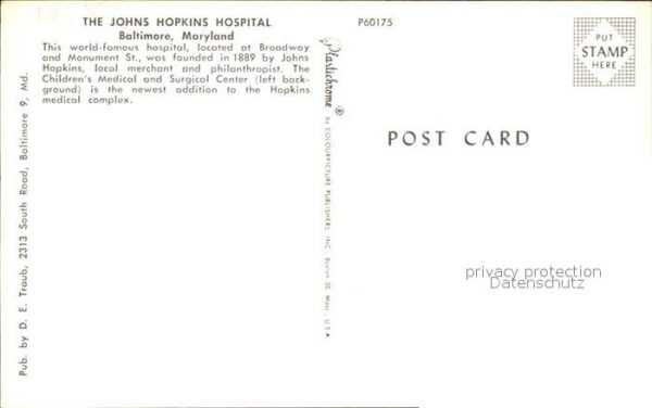 Baltimore Maryland The Johns Hopkins Hospital – Bild 2
