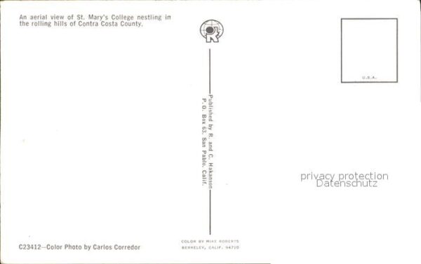 Moraga Fliegeraufnahme Saint Mary's College – Bild 2