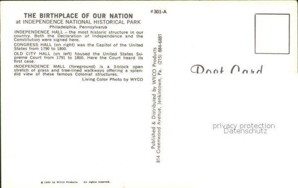 Philadelphia Pennsylvania The Birthplace of Our Nation – Bild 2