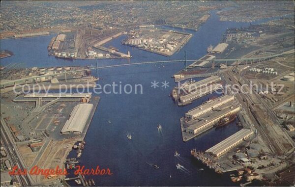 Los Angeles California Fliegeraufnahme Hafen