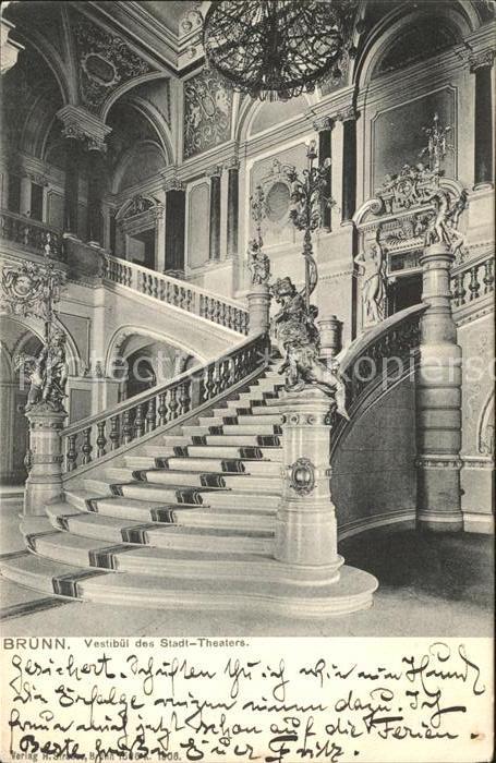 Bruenn Muennerstadt Vestibül des Stadttheaters