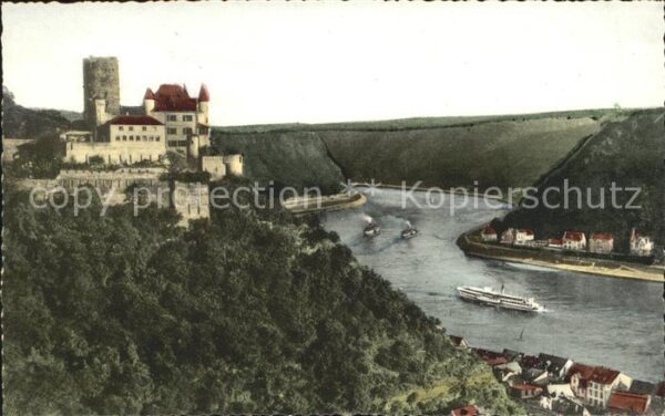 St Goarshausen Burg Katz und Loreley