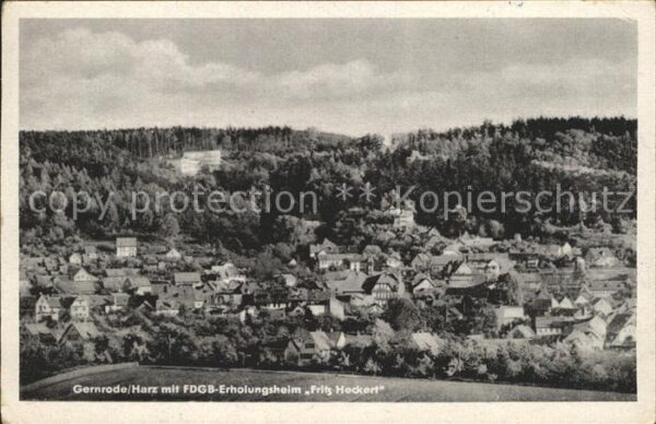 Gernrode Harz FDGB Erholungsheim Fritz Heckert