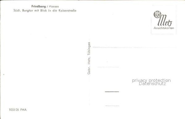 Friedberg Hessen Südliches Burgtor Kaiserstrasse – Bild 2
