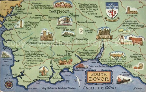 Devon Exeter Karte