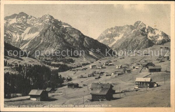 Hirschegg Kleinwalsertal Vorarlberg Elfer Zwölferhorn Widderstein