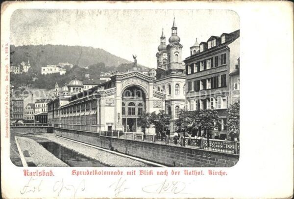Karlsbad Eger Sprudelkolonnade Katholische Kirche