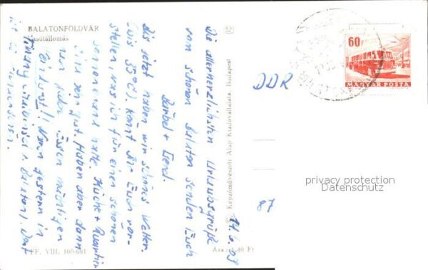 Balatonfoeldvar Masútállomás – Bild 2