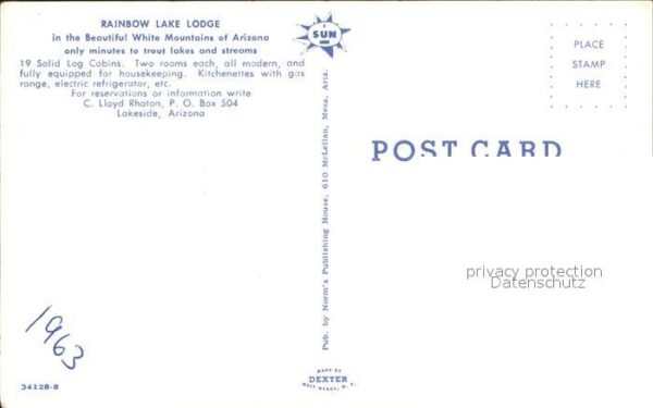 Lakeside Arizona Rainbow Lake Lodge – Bild 2