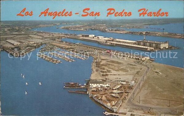Los Angeles California Fliegeraufnahme Hafen